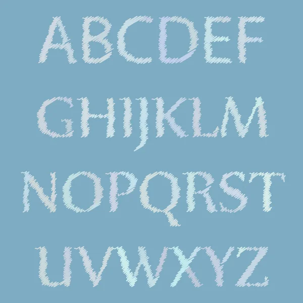 Satz von Buchstaben der englischen Sprache. Alphabet. Vektor. — Stockvektor