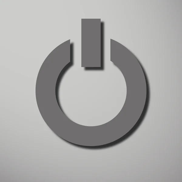 Abstract power button icon button for websites — Stockvector