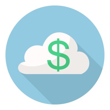 Doları hizmet bulut hesaplama. bulut networ yeşil dolar