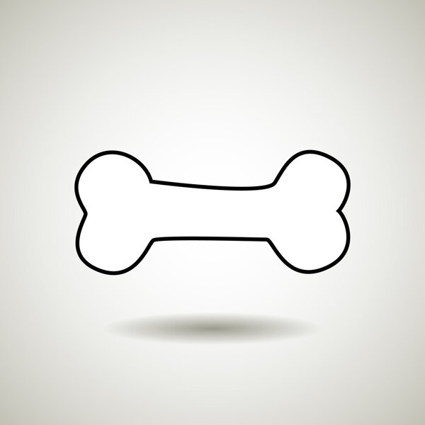 Как нарисовать кость для собаки