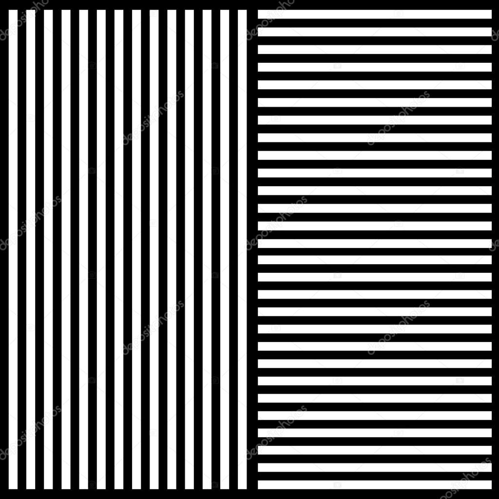 Stylish background of black and white stripes in different direction