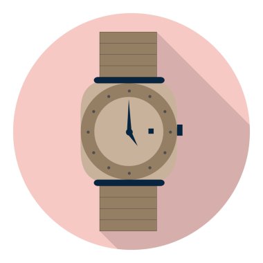 Saat simgesi. Düz tasarım stili modern vektör çizim.