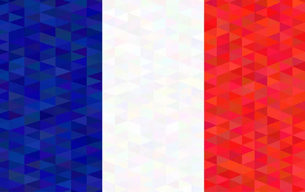 프랑스 깃발 개념에서 벡터 기하학적 배경 — 스톡 벡터