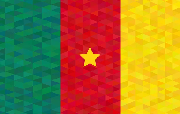 Kameruns flagga. bakgrund. vektor — Stock vektor