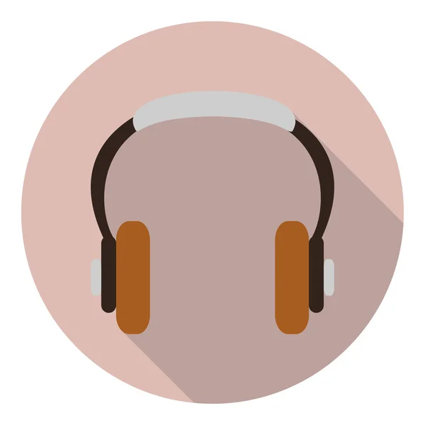 Icono auriculares vectoriales — Vector de stock