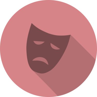 düz gölge maskede ağlıyor