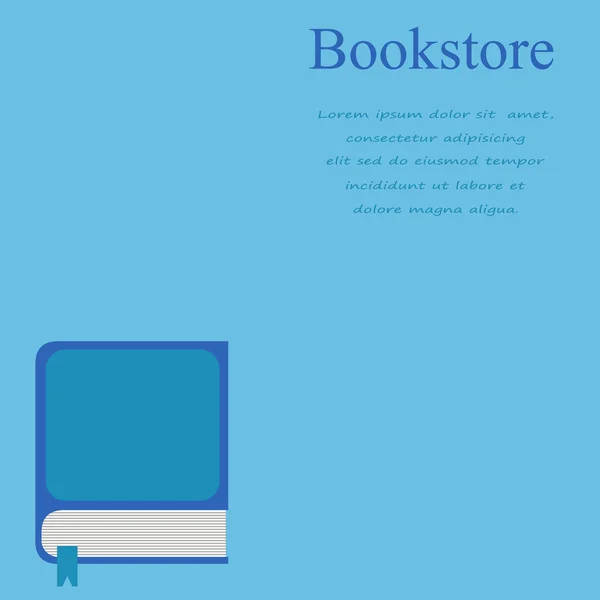 Librería de cartelera. invitación publicitaria para vender libros — Vector de stock