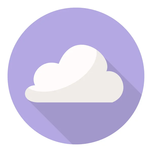 Purple cloud lapos kivitel — Stock Vector