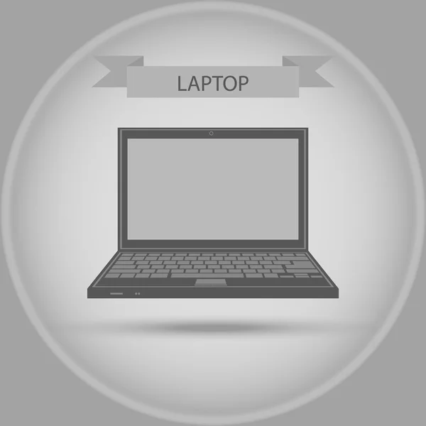 Laptop icon — Stock Photo, Image