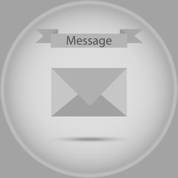 Ícone da mensagem. emblema. vetor — Fotografia de Stock