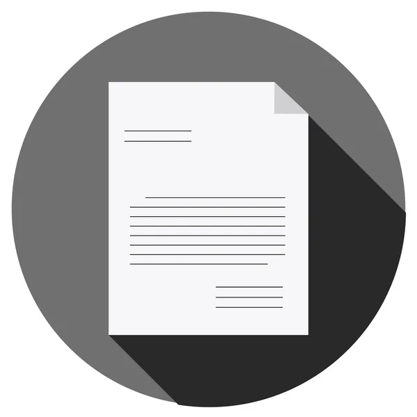 Documento icono hoja de papel vector. diseño plano — Foto de Stock