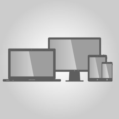 vektör kümesi modern dijital cihazlar