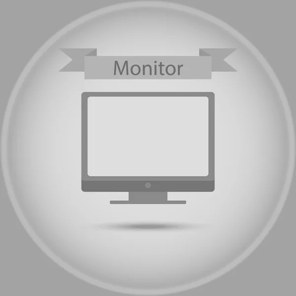 Ícone do monitor vetorial — Vetor de Stock