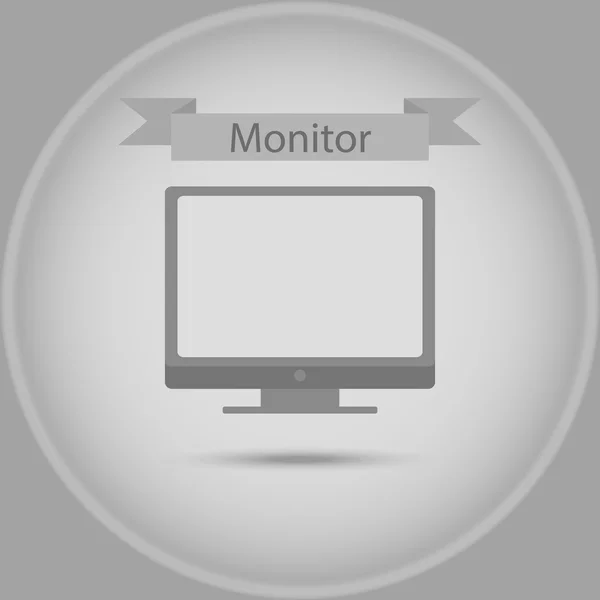 Vector monitor icon — Stock Vector