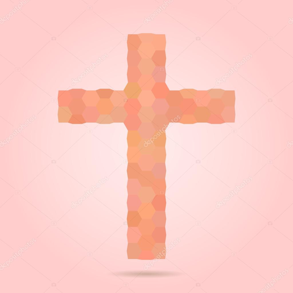 Crystal cross. logo Christian mission organization