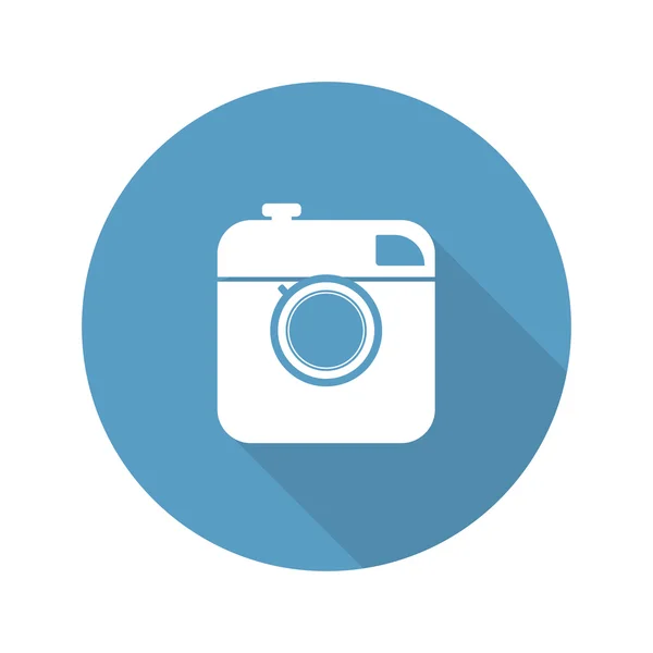 Vintage icono de la cámara de fotos — Vector de stock