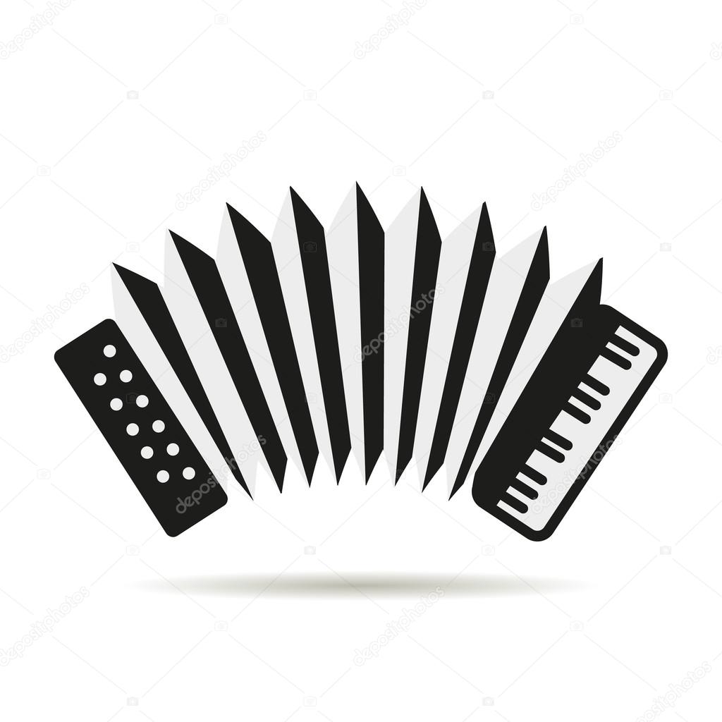 Accordion logo icon music