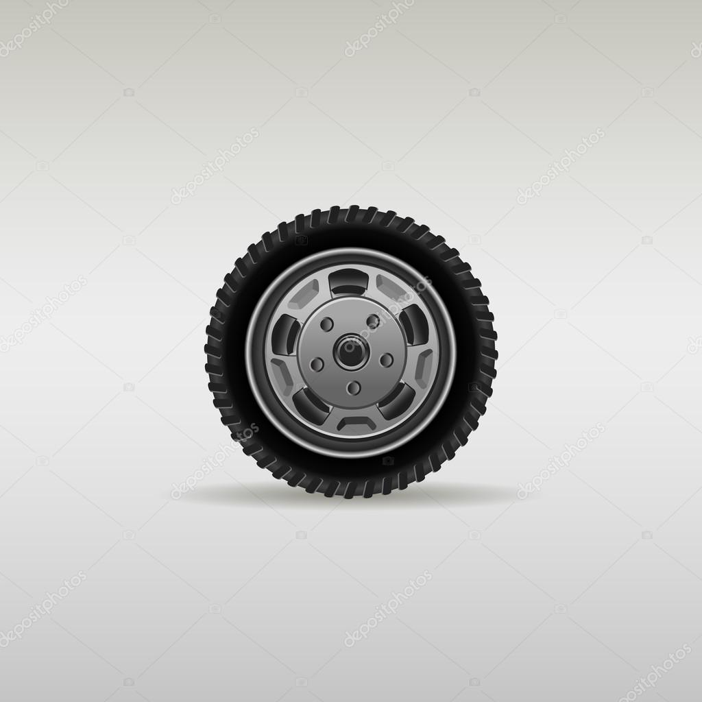 wheel truck. car logo