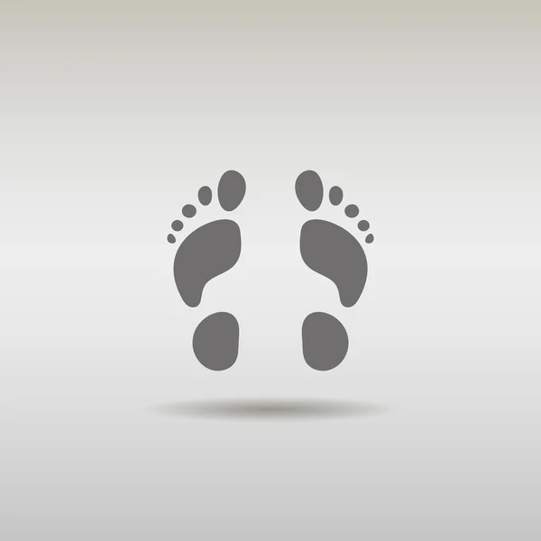 Fuß männliche Ikone Logo — Stockvektor