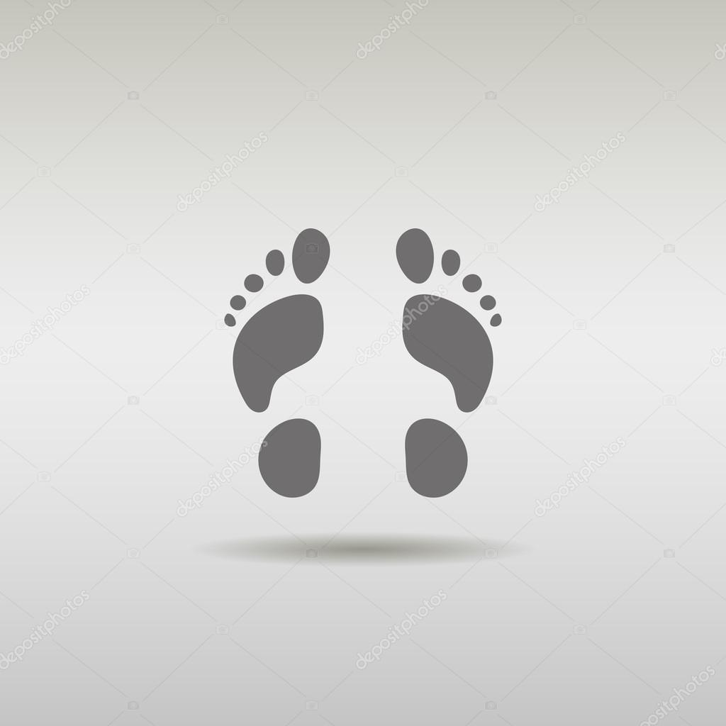 Foot male icon logo