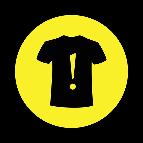 T シャツと感嘆符 — ストックベクタ