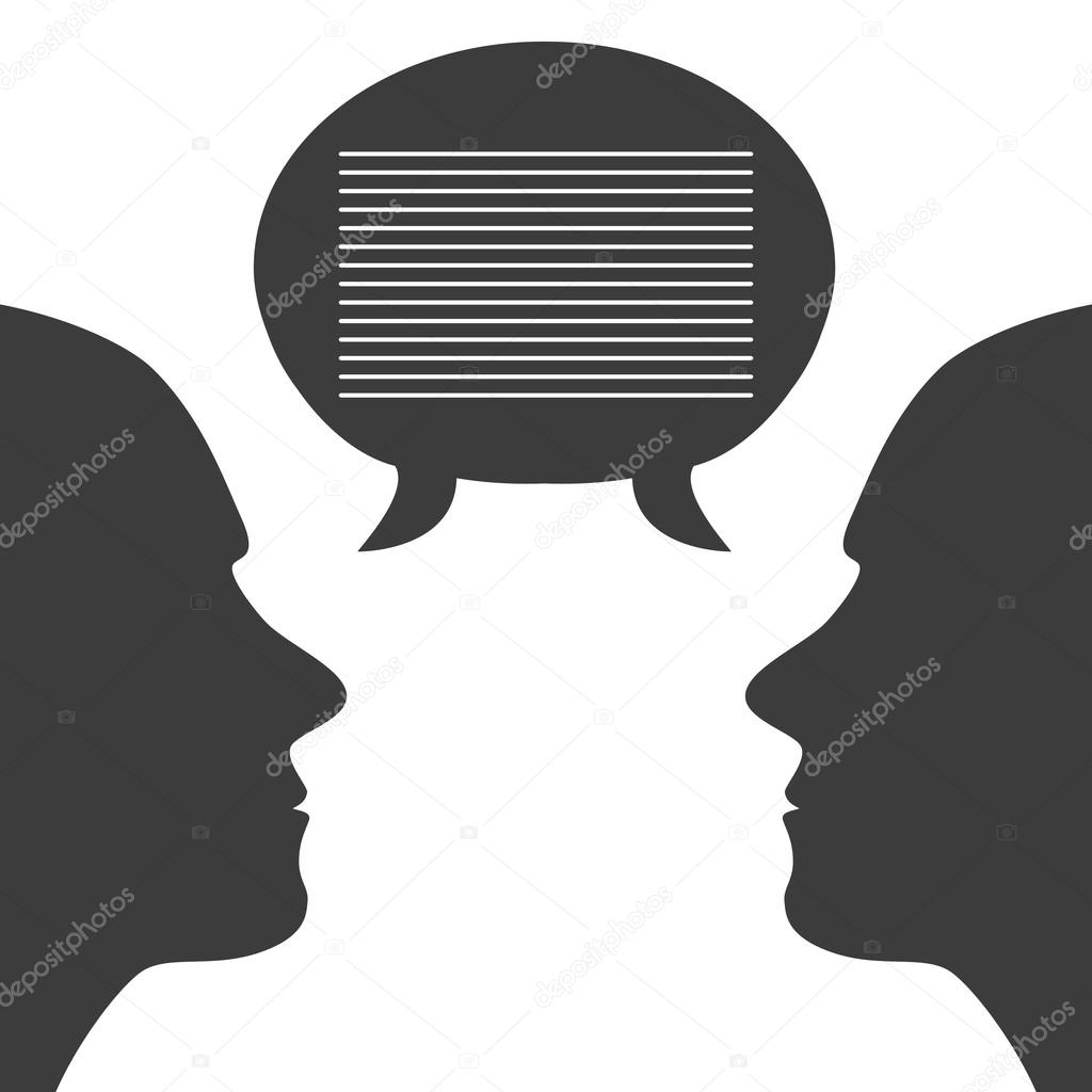 communication with speech bubbles