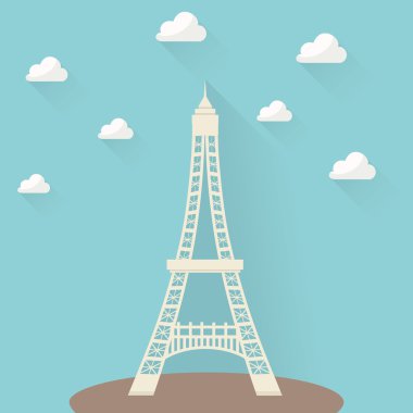 Eyfel Kulesi Paris seyahat tasarımı için