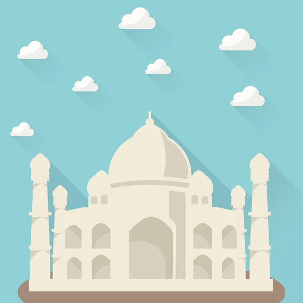 Taj Mahal - Dessin animé Contexte — Image vectorielle