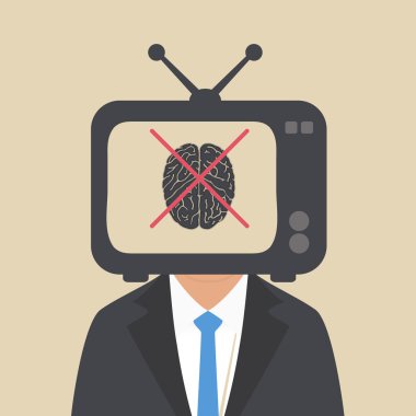 aptal olmak için insan beyni Tv izlerken