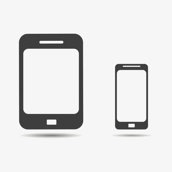 Reeks van telefoon tablet in plat ontwerp — Stockvector