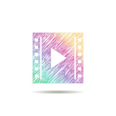 video simgesi. renkli Logo