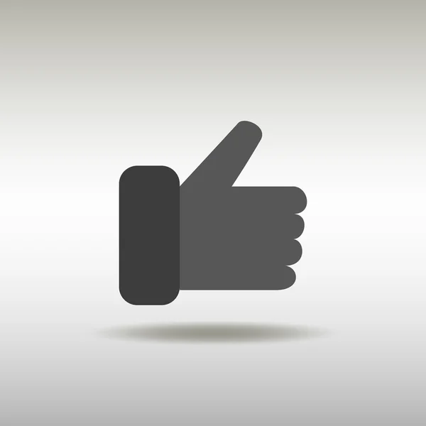 Большой палец вверх значок логотипа — стоковый вектор