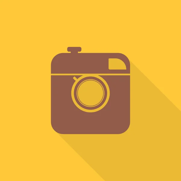 Vintage icono de la cámara de fotos — Vector de stock