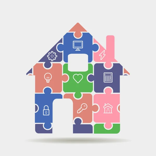 Smart Home - infografik og ikon sæt – Stock-vektor