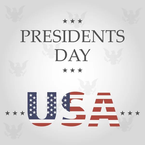 大統領の日の背景。フラグの色の米国 — ストックベクタ