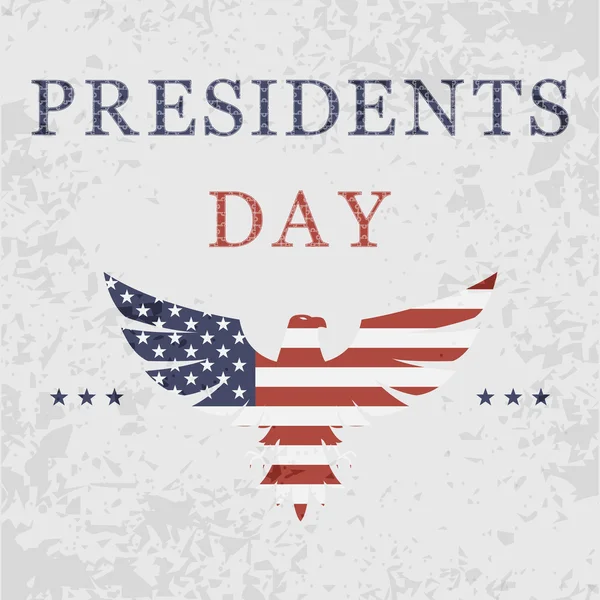 Presidents day background with eagle — Stock Vector