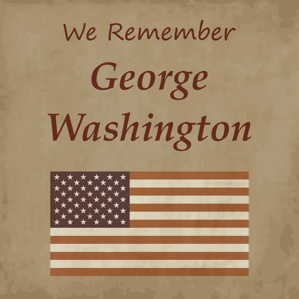 El revolucionario estadounidense George Washington — Archivo Imágenes Vectoriales