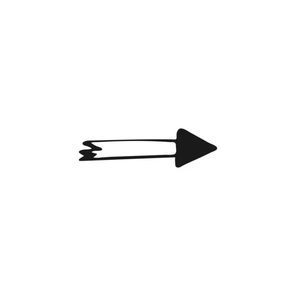 Єдиний Елемент Стрілки Каракулі Бізнес Набір Рука Намальована Векторні Ілюстрації — стоковий вектор