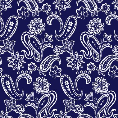 Kusursuz porselen çivit mavisi ve beyaz, Vektör çizimi