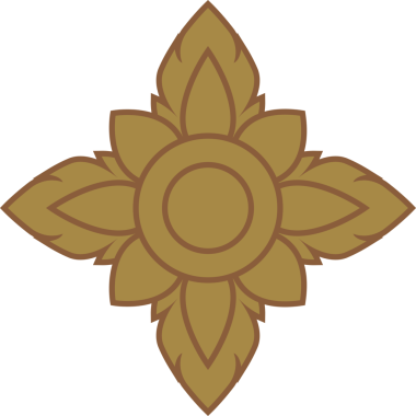 Dekoratif Tayland Sanatı geleneksel Asya lüks serisi sanat, lai Thai Deseni düz çizim elementi