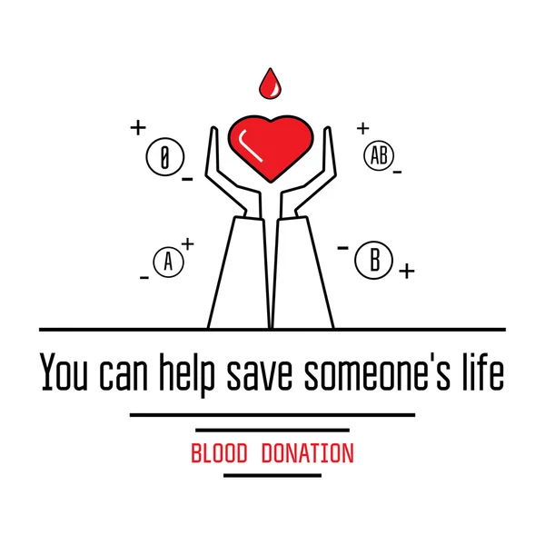 Ikon donasi darah - Stok Vektor