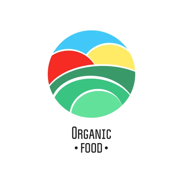 Naturlig mat logo — Stock vektor