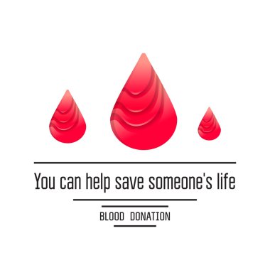 Kan bağışı posteri.