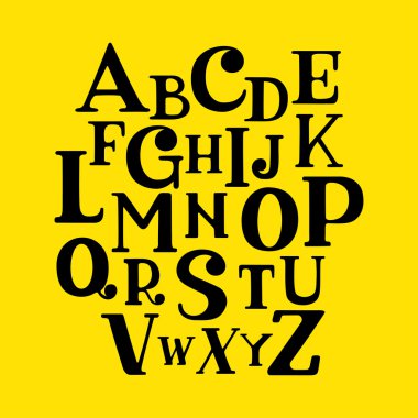 Siyah alfabetik yazı tipleri