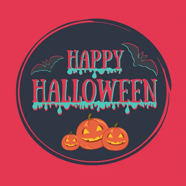 Feliz Halloween colorido — Vector de stock