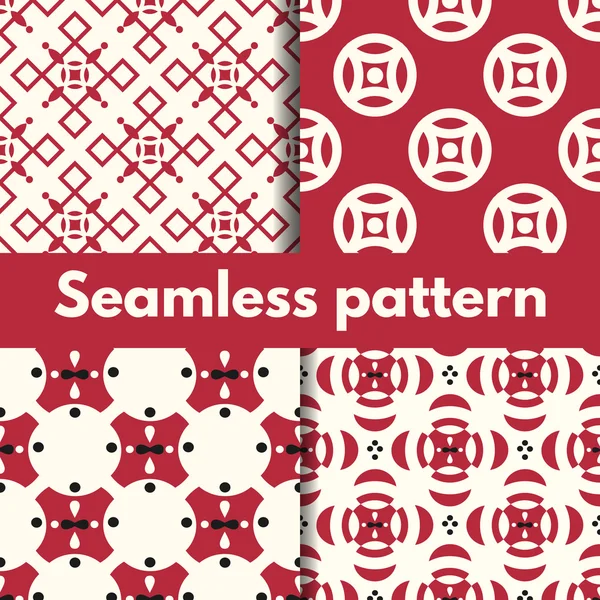 Seamless pattern set — Stock Vector