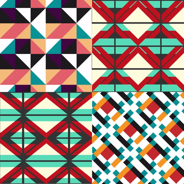 Geometric pattern set — Stock Vector