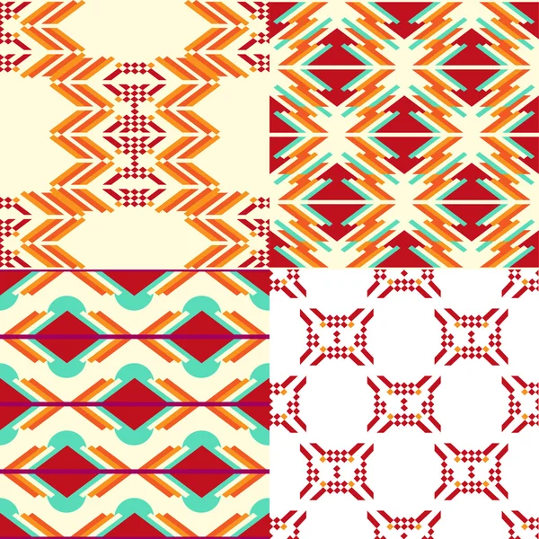 Geometric pattern set — Stock Vector