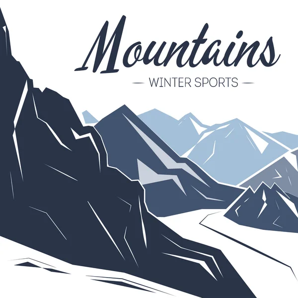 Свято фону з горами — стоковий вектор