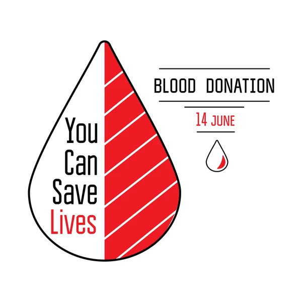 Ícones de doação de sangue — Vetor de Stock